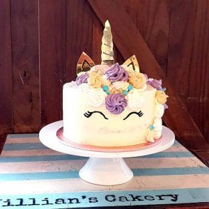 Jillian's Cakery unicorn cake