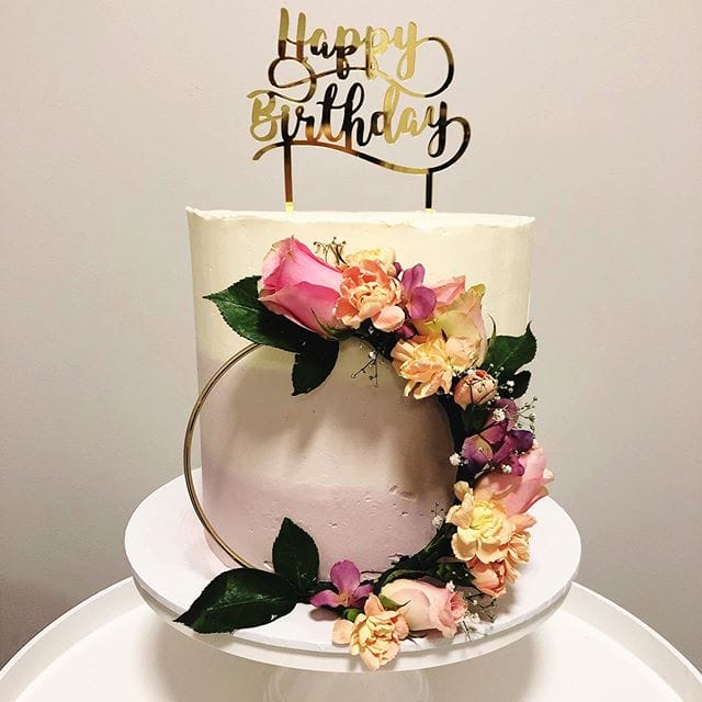 Oh So Sweet Bakehouse birthday floral cake