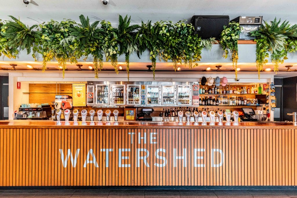 The Watershed Hotel bar front