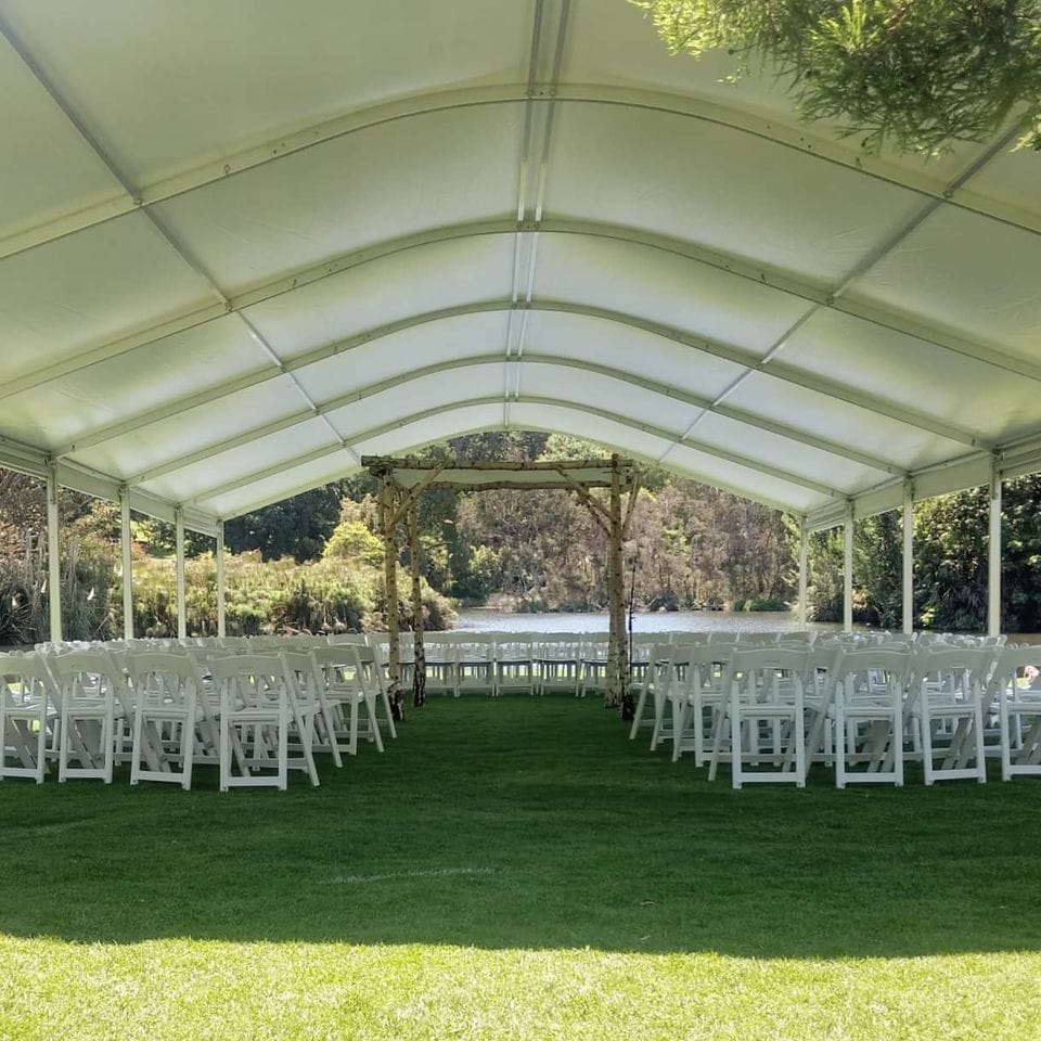 Instant Marquee Hire Melbourne outdoor ceremony