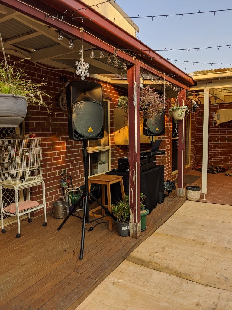 DUBS Entertainment backyard setup