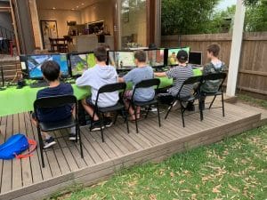 Gamer Parties outdoor gaming