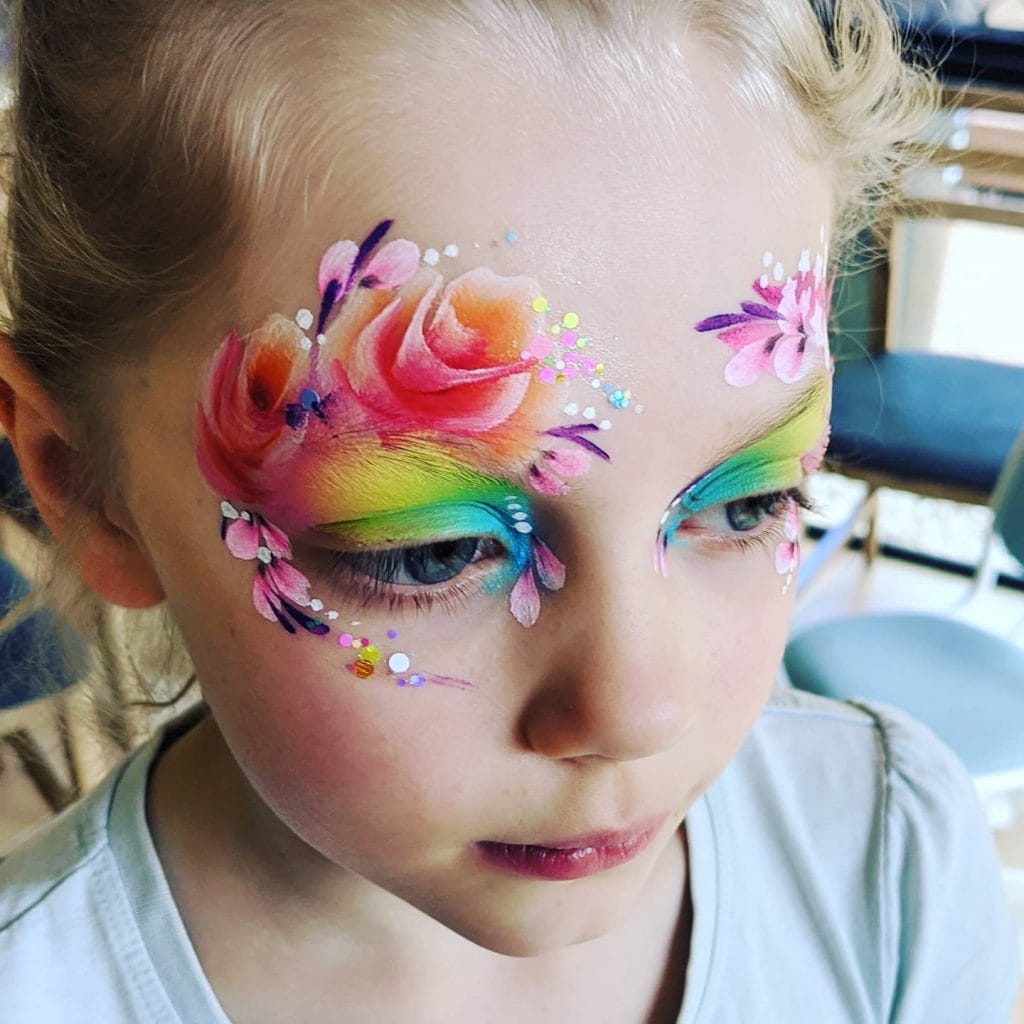 HappyStar Face Painting flowers