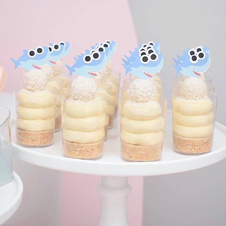 Kai + Co Studio baby shark cupcake topperss
