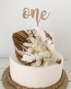 Kai + Co Studio first birthday cake topper