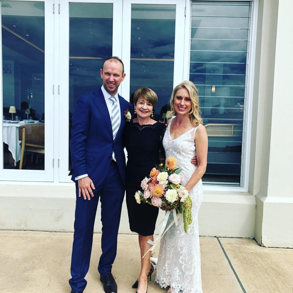 Pauline Fawkner newly married