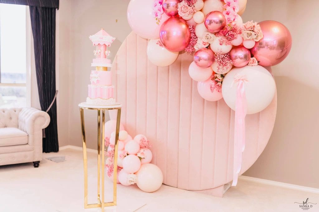 Signature Event Styling pink wall