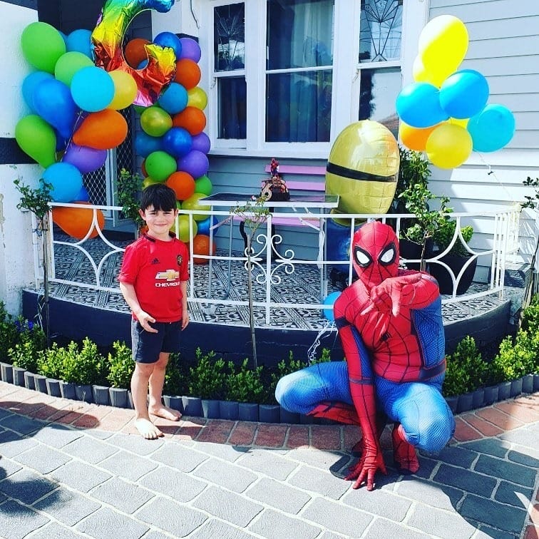 Soda Lane Spiderman delivery