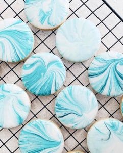 Sugar & Glazed blue cookies