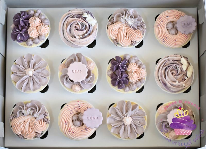 House Of Royal Velvet piped cupcakes