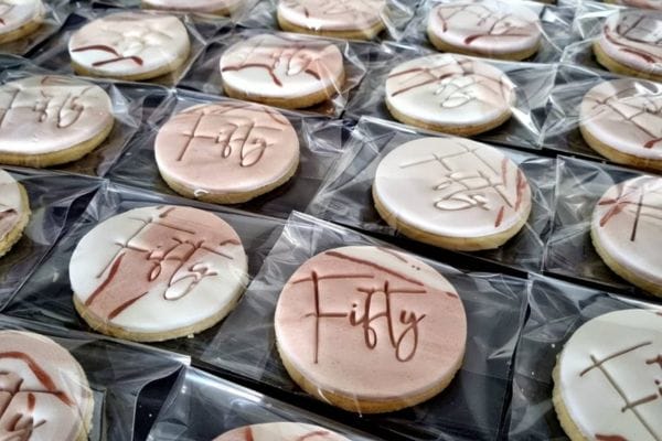 Customised cookies for a 50th birthday