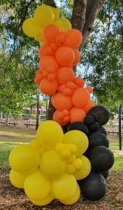 Bailando Balloons red, black & yellow