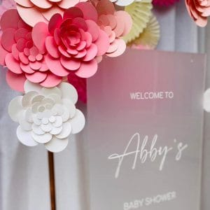 Prop Up Party baby shower signage