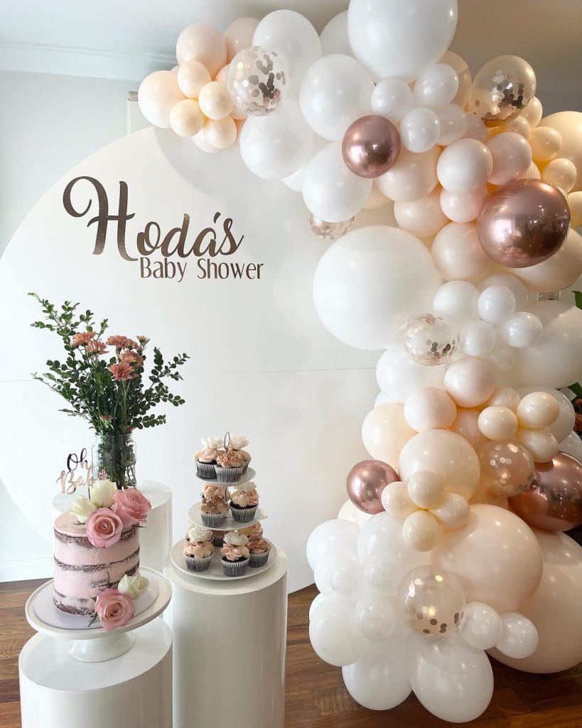 Rustic Balloons Melbourne baby shower