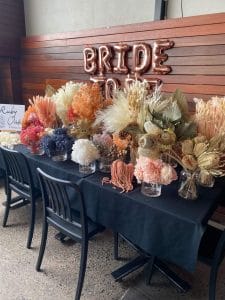 Ruby Oak Floristry bridal table