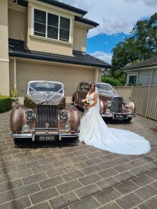 A Bridal Affair Wedding Cars driveway