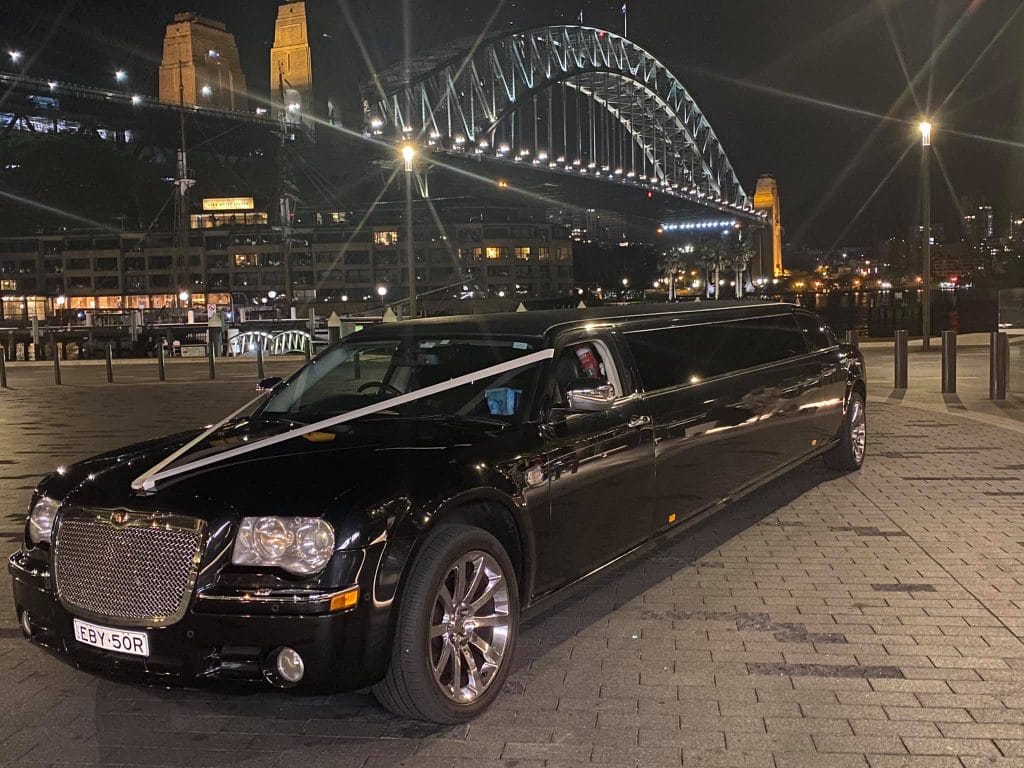 Chrysler Wedding Cars Sydney bridge
