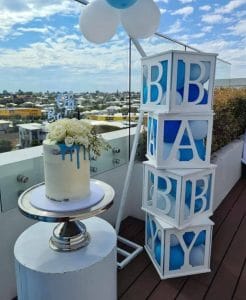 Lovely Jubbly Party Hire baby decor