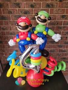 Giggly Wiggly Balloons Mario
