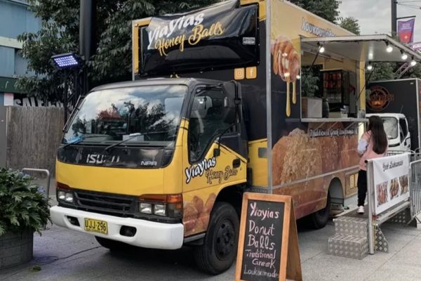 Yiayias Honey Balls food truck in Sydney