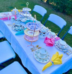 Brisbane Hire Tea Party table