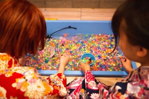 Messy play activities water beads